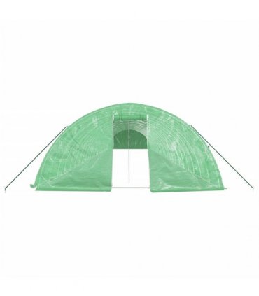 vidaXL Greenhouse with Steel Frame Green 120 m² 24x5x2,3 m