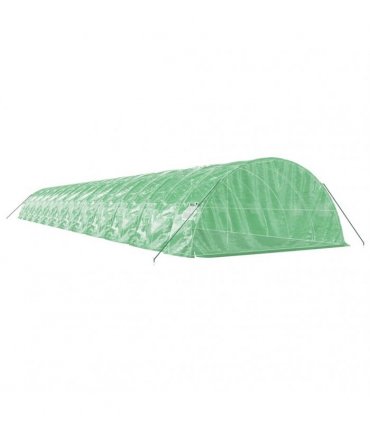 vidaXL Greenhouse with Steel Frame Green 120 m² 24x5x2,3 m