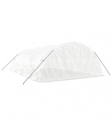 vidaXL Greenhouse with Steel Frame White 40 m² 8x5x2,3 m