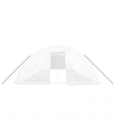 vidaXL Greenhouse with Steel Frame White 60 m² 12x5x2,3 m