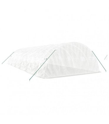 vidaXL Greenhouse with Steel Frame White 60 m² 12x5x2,3 m