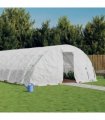 vidaXL Greenhouse with Steel Frame White 90 m² 18x5x2,3 m