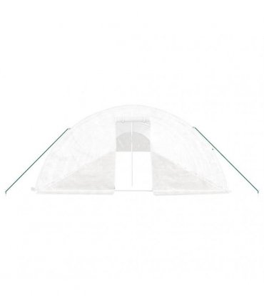 vidaXL Greenhouse with Steel Frame White 120 m² 24x5x2,3 m