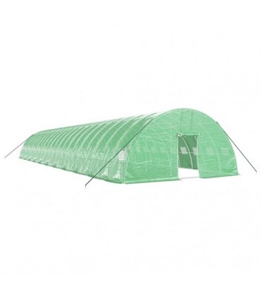 vidaXL Greenhouse with Steel Frame Green 132 m² 22x6x2,85 m