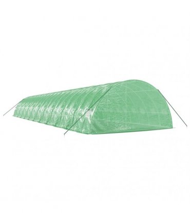 vidaXL Greenhouse with Steel Frame Green 132 m² 22x6x2,85 m