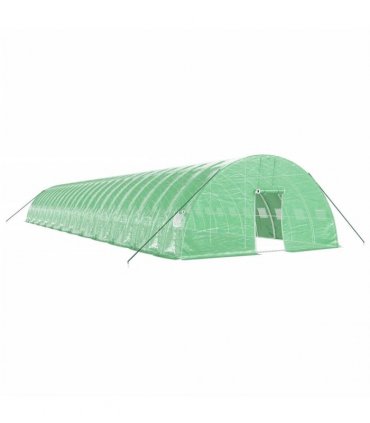 vidaXL Greenhouse with Steel Frame Green 144 m² 24x6x2,85 m