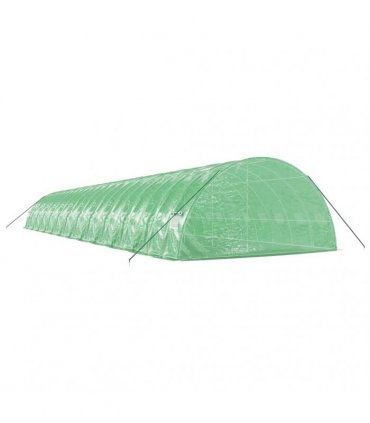 vidaXL Greenhouse with Steel Frame Green 144 m² 24x6x2,85 m