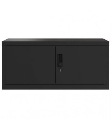 vidaXL File Cabinet Black 90x40x130 cm Steel