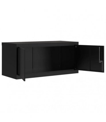 vidaXL File Cabinet Black 90x40x130 cm Steel