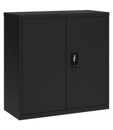 vidaXL File Cabinet Black 90x40x130 cm Steel