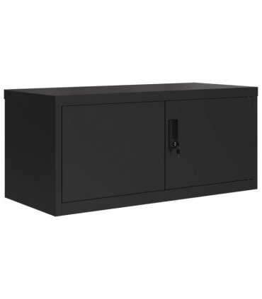 vidaXL File Cabinet Black 90x40x180 cm Steel