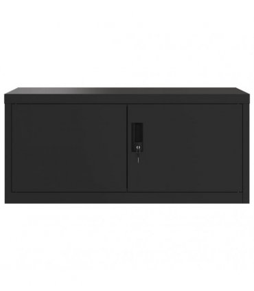 vidaXL File Cabinet Black 90x40x180 cm Steel