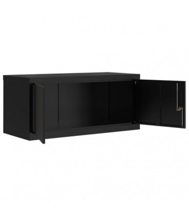 vidaXL File Cabinet Black 90x40x180 cm Steel
