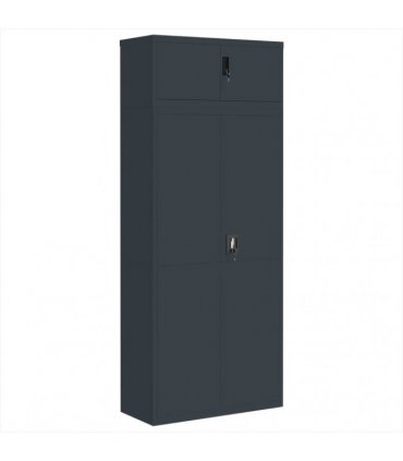 vidaXL File Cabinet Anthracite 90x40x220 cm Steel
