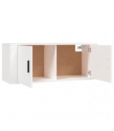 vidaXL 3 Piece Wall-mounted TV Cabinet Set White 100x34,5x40 cm