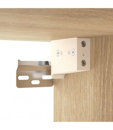 vidaXL 3 Piece Wall-mounted TV Cabinet Set Sonoma Oak 100x34,5x40 cm