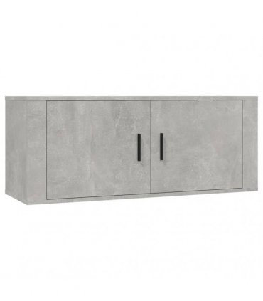 vidaXL 3 Piece TV Cabinet Set Concrete Grey Engineered Wood