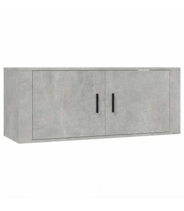 vidaXL 2 Piece TV Cabinet Set Concrete Grey Engineered Wood