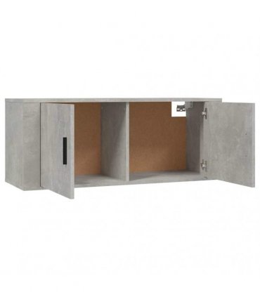 vidaXL 2 Piece TV Cabinet Set Concrete Grey Engineered Wood