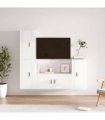 vidaXL 4 Piece TV Cabinet Set White Engineered Wood