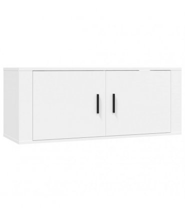 vidaXL 6 Piece TV Cabinet Set White Engineered Wood