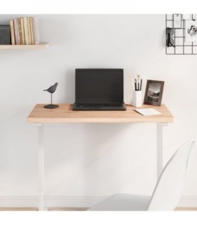 vidaXL Table Top 80x40x2,5 cm Rectangular Solid Wood Beech