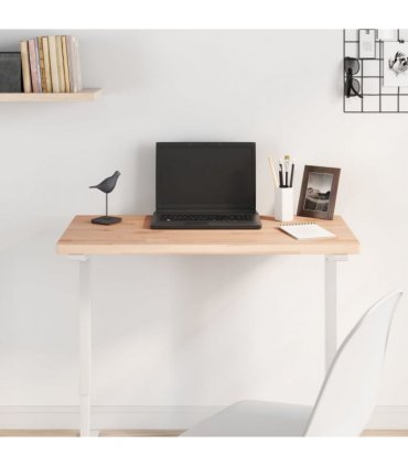 vidaXL Table Top 80x40x2,5 cm Rectangular Solid Wood Beech