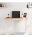 vidaXL Table Top 80x40x2,5 cm Rectangular Solid Wood Beech