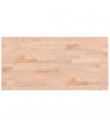 vidaXL Table Top 80x40x2,5 cm Rectangular Solid Wood Beech