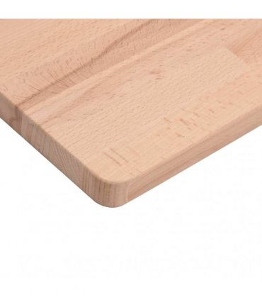 vidaXL Table Top 80x40x2,5 cm Rectangular Solid Wood Beech