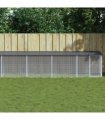 vidaXL Chicken Cage with Roof Anthracite 1003x98x90cm Galvanised Steel