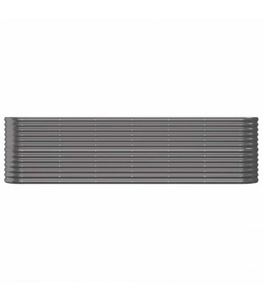 vidaXL Garden Raised Bed Galvanised Steel 260x40x68 cm Anthracite