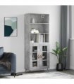 vidaXL Highboard Concrete Grey 69,5x34x180 cm Engineered Wood