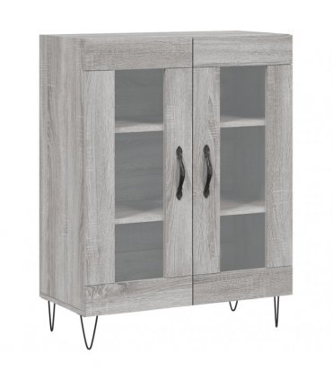 vidaXL Highboard Grey Sonoma 69,5x34x180 cm Engineered Wood