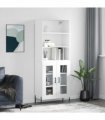 vidaXL Highboard White 69,5x34x180 cm Engineered Wood