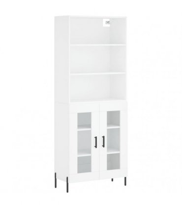 vidaXL Highboard White 69,5x34x180 cm Engineered Wood