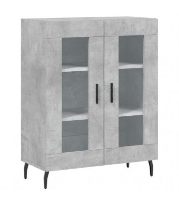 vidaXL Highboard Concrete Grey 69,5x34x180 cm Engineered Wood