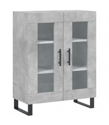 vidaXL Highboard Concrete Grey 69,5x34x180 cm Engineered Wood