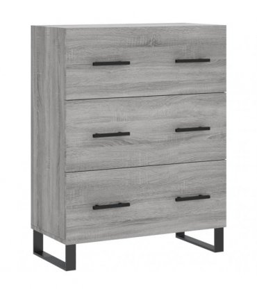 vidaXL Highboard Grey Sonoma 69,5x34x180 cm Engineered Wood