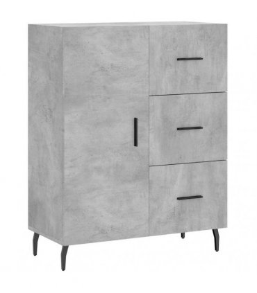 vidaXL Highboard Concrete Grey 69,5x34x180 cm Engineered Wood