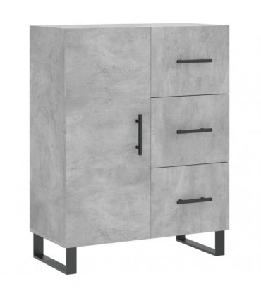 vidaXL Highboard Concrete Grey 69,5x34x180 cm Engineered Wood