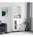 vidaXL Highboard White 69,5x34x180 cm Engineered Wood