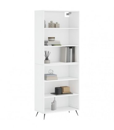vidaXL Highboard White 69,5x32,5x180 cm Engineered Wood
