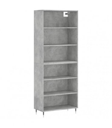 vidaXL Highboard Concrete Grey 69,5x32,5x180 cm Engineered Wood