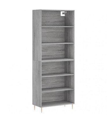vidaXL Highboard Concrete Grey 69,5x32,5x180 cm Engineered Wood