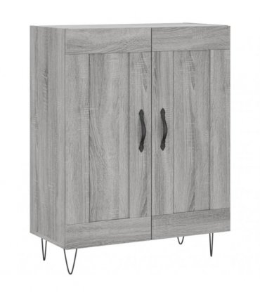 vidaXL Highboard Grey Sonoma 69,5x34x180 cm Engineered Wood