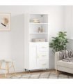 vidaXL Highboard White 69,5x34x180 cm Engineered Wood