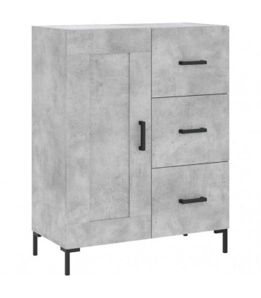 vidaXL Highboard Concrete Grey 69,5x34x180 cm Engineered Wood