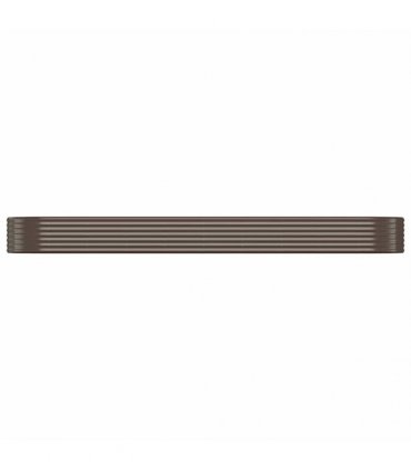 vidaXL Garden Raised Bed Galvanised Steel 396x100x36 cm Brown