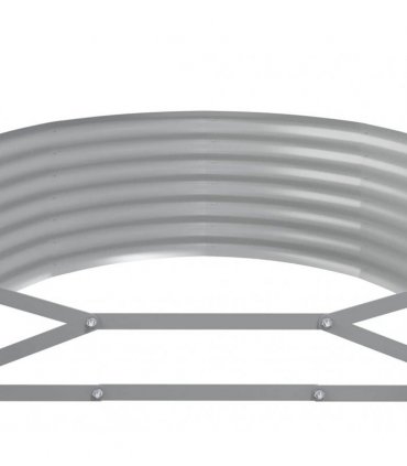 vidaXL Garden Raised Bed Galvanised Steel 396x100x36 cm Brown